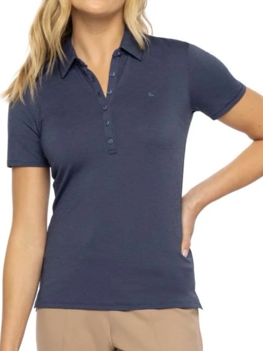 Travis Mathew Women's Navy Short-Sleeve Polo
